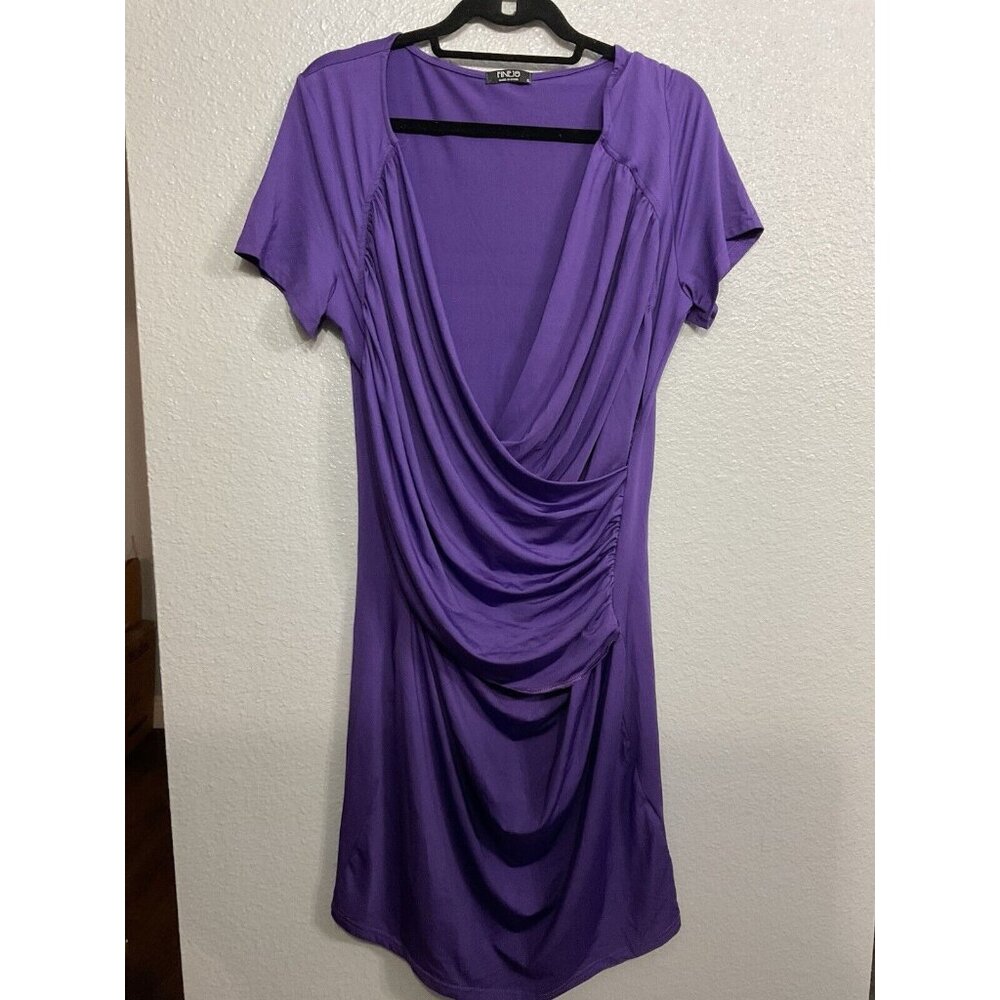 Finejo Purple Knit Dress Size XL